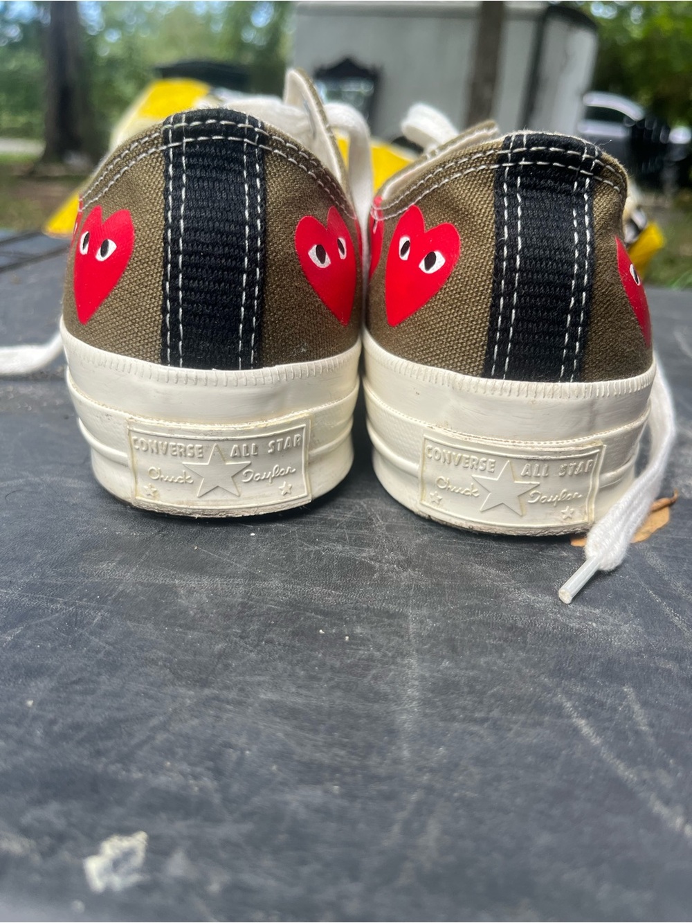 Comme des Garçons PLAY x Converse Chuck 70 Low 'Multi Heart' Womens 9 men’s 7 - Picture 6 of 9